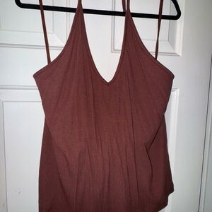 Old Navy Orange Fitted Sleeveless Camisole